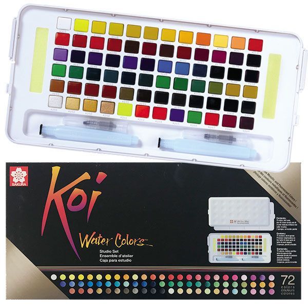 Màu nước nén Koi Water Colors 72 màu