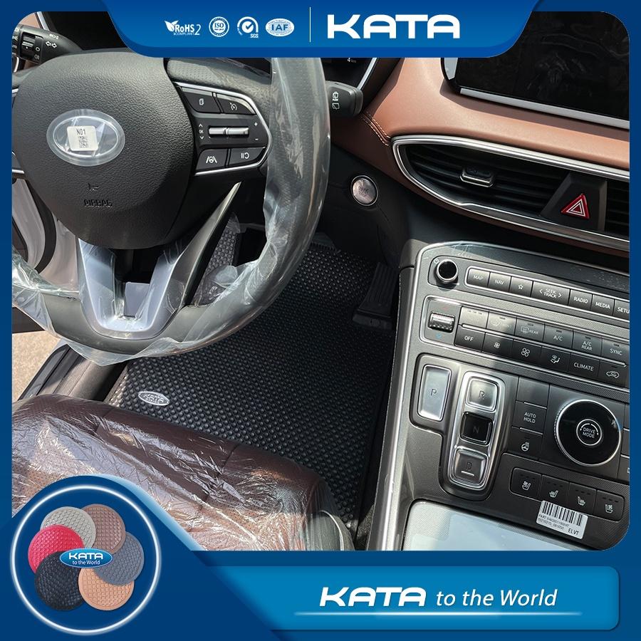 Thảm lót sàn ô tô KATA cho xe Hyundai Santafe - Khít với sàn xe, Chống trơn, Không mùi, Không ẩm mốc