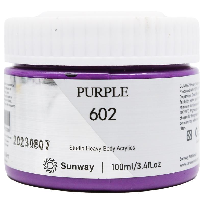 Tuýp Màu Vẽ Acrylic 100 ml - Sunway No.602 - Purple