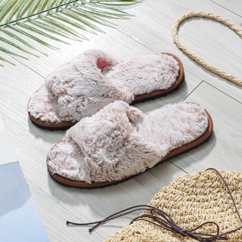 Dép đi trong nhà Quai Ngang Lông Thú Xù Mềm Mại ( Easy Life Slippers )