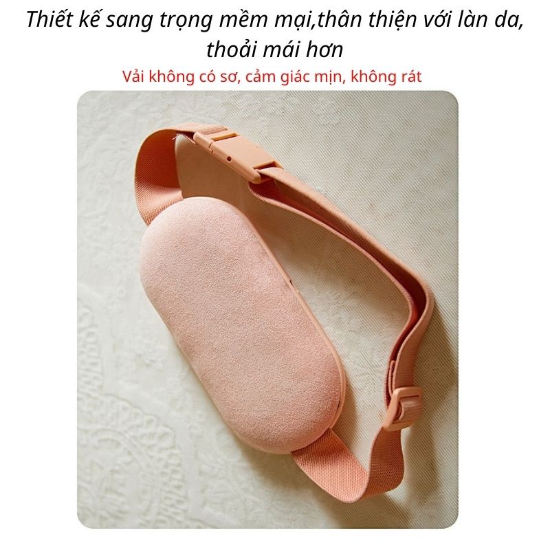 Đai chườm nóng và massage bụng giảm đau bụng kinh nguyệt cho nữ đến kì với 3 mức độ nóng cực nhanh và massage  tiện lợi, Thời Lượng Pin Dài Mới Nhất 2024 - Hàng chính hãng