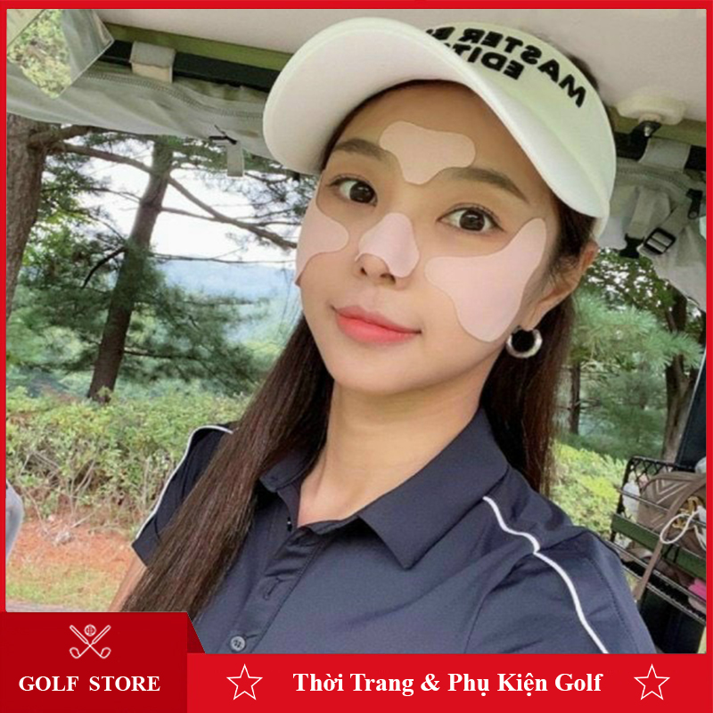 Mặt nạ đánh golf nữ Collagen miếng dán nhỏ chống nắng dưỡng da mặt khi lên sân golf