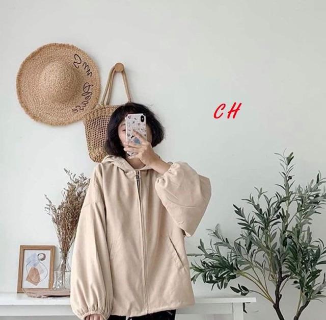 Áo khoác nhung tăm form cánh dơi to COH657