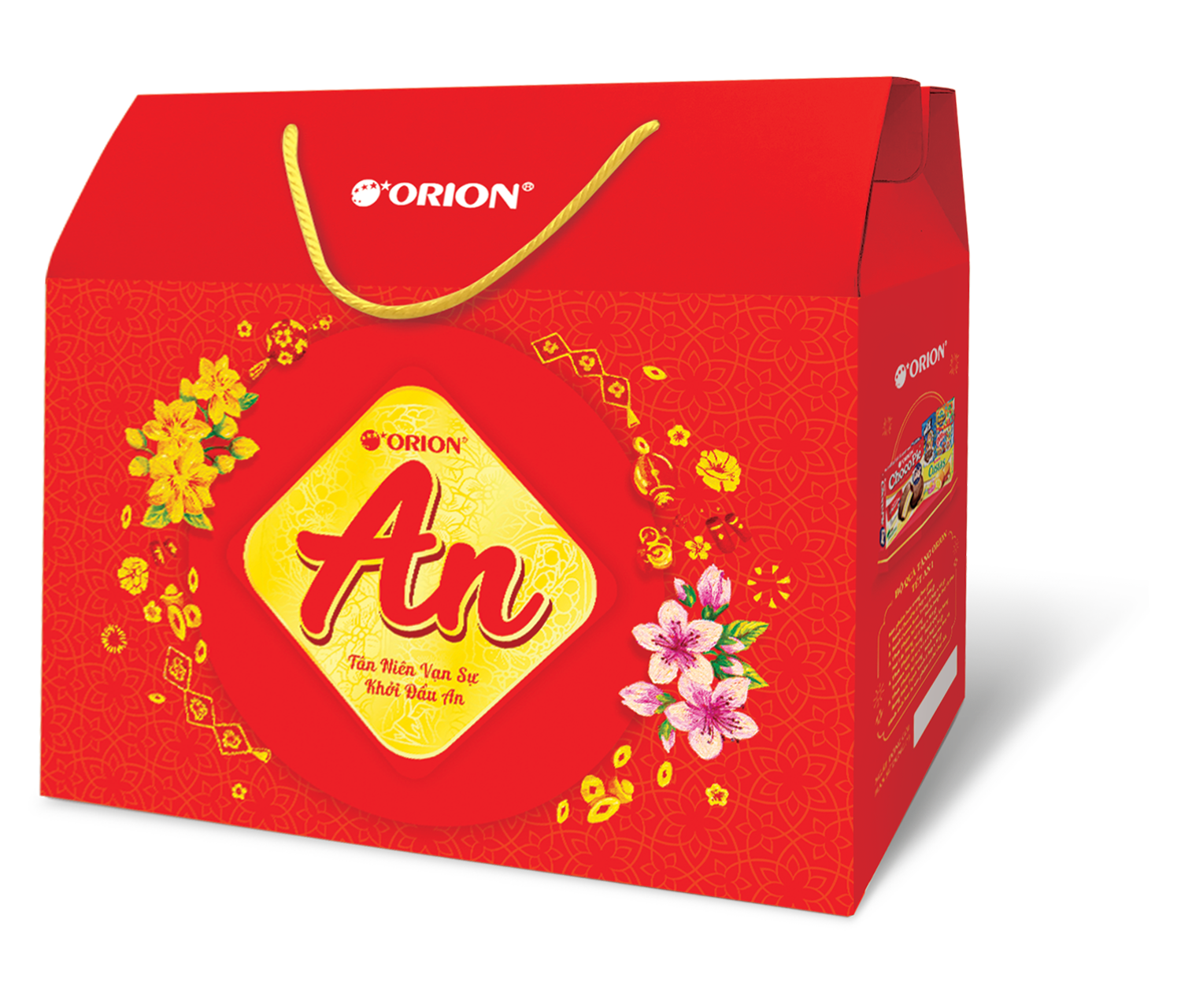 Bộ Quà Tết ORION - AN TÀI LỘC 1 657.6g (Dạng Giỏ Xách)