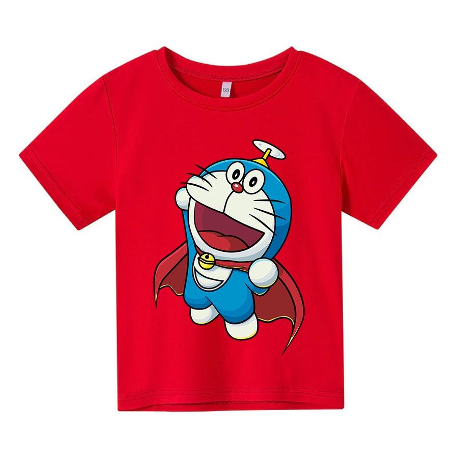 Áo thun cho bé doraemon superman , 4 màu, có size người lớn, Anam Store