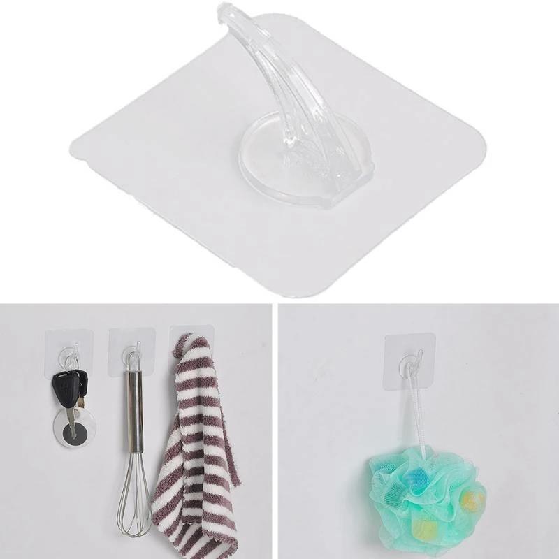 Móc Treo Đồ Dán Tường Bằng Nhựa Trong Suốt