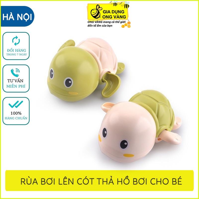 Đồ Chơi Rùa Con Mini Thả Hồ Bơi Cho Bé Chạy Dây Cót, Nhựa ABS An Toàn Cho Bé