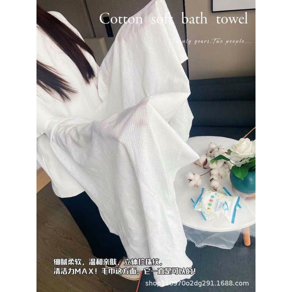 Khăn tắm nén du lịch bằng cotton tiện lợi dùng một lần thấm nước tốt 70*140 cm
