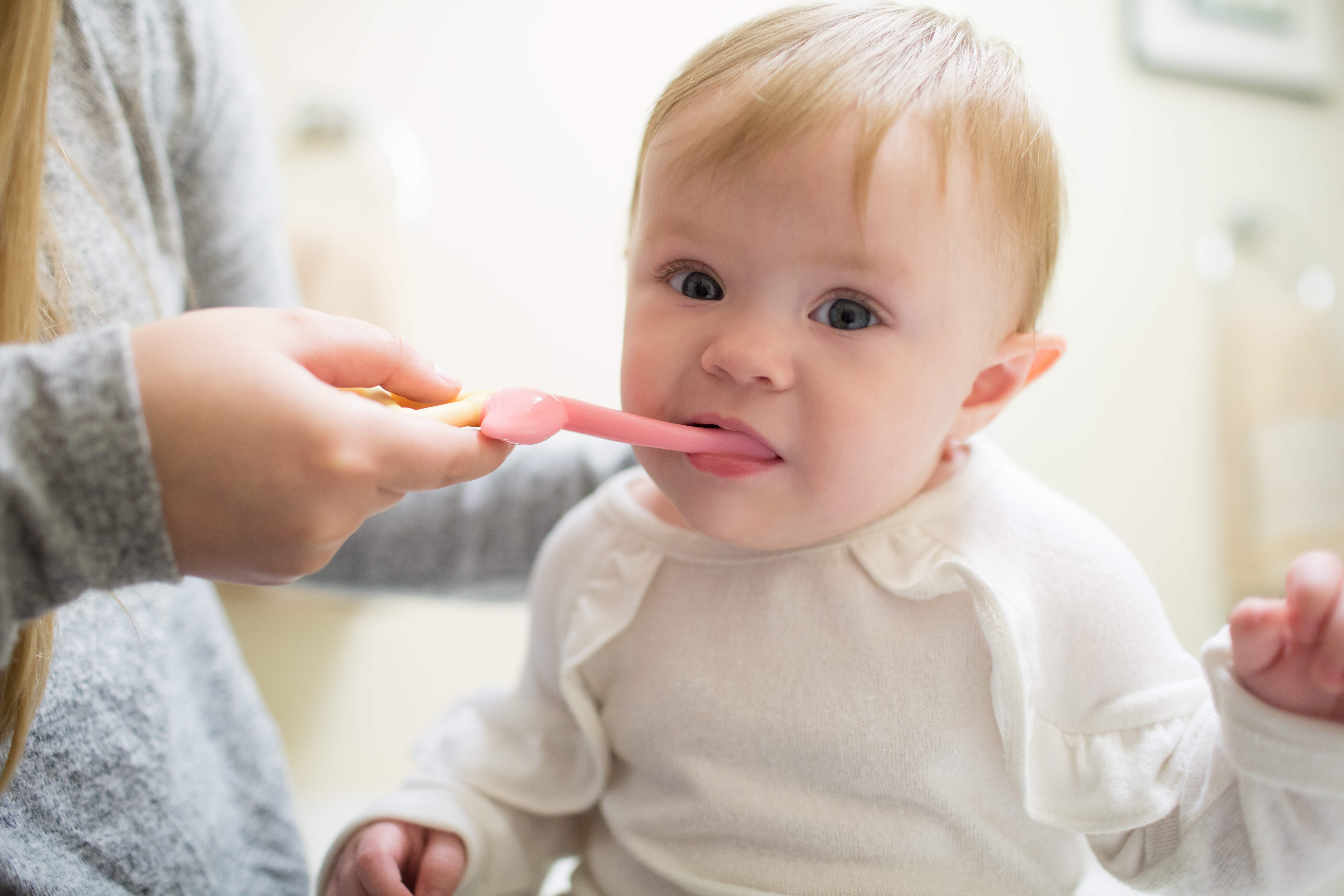 [ HG058 ] Bàn chải đánh răng Dr.Brown's hình con hồng hạc cho trẻ từ 1-4 tuổi