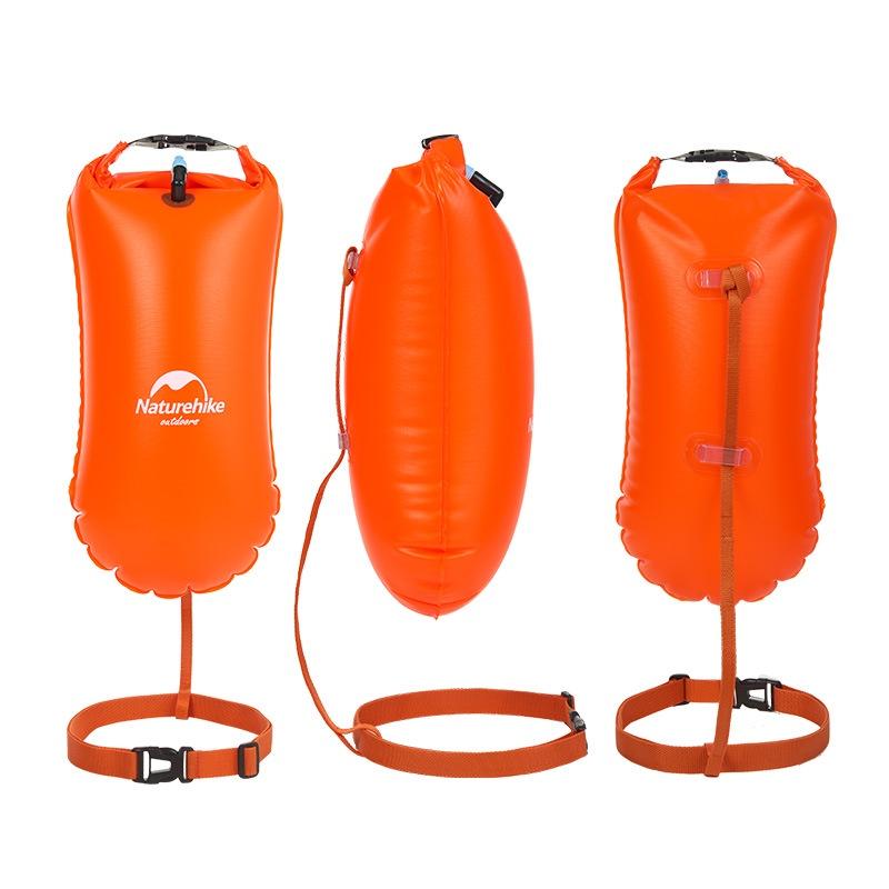 Phao bơi Naturehike kết hợp túi chống nước với thiết kế các buống khí riêng an toàn