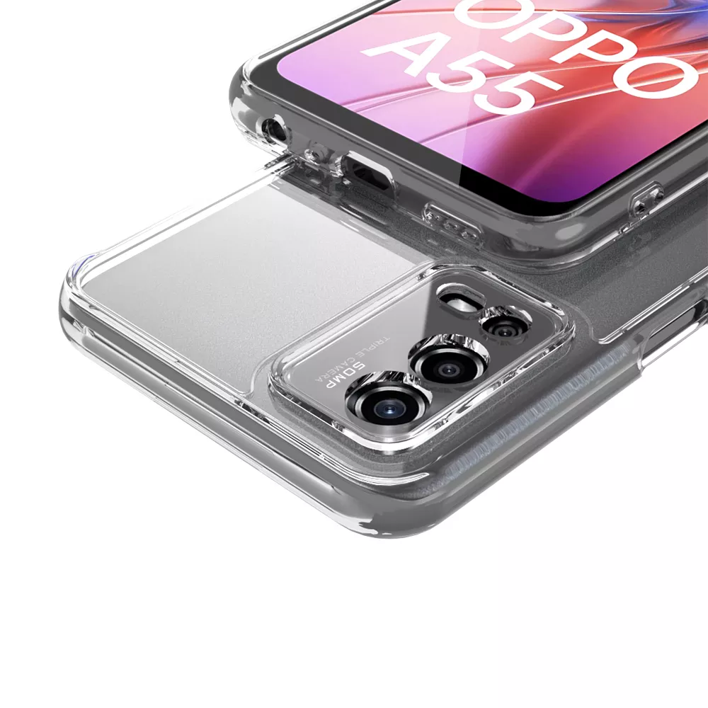Ốp lưng silicon dẻo cho Oppo A55 4G hiệu Ultra Thin trong suốt mỏng 0.6mm độ trong tuyệt đối chống trầy xước - Hàng nhập khẩu