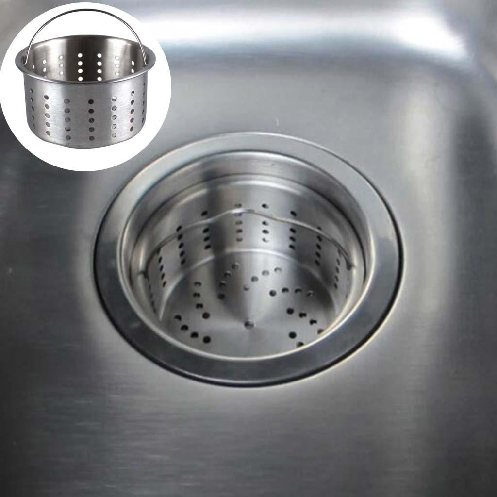 Kitchen Sink Strainer Replacement Deep Cup Waste Trap Filter Sink Basin Waste Plug Garbage Disposal Screen Mesh Basket Filter for Kitchen