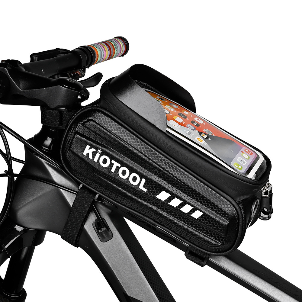 Túi treo sườn xe đạp vỏ cứng chống nước Kiotool đựng điện thoại