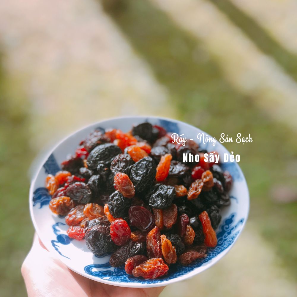 Nho khô Mỹ sấy mọng mixed 3 màu chua ngọt tự nhiên nhập khẩu Mỹ cao cấp