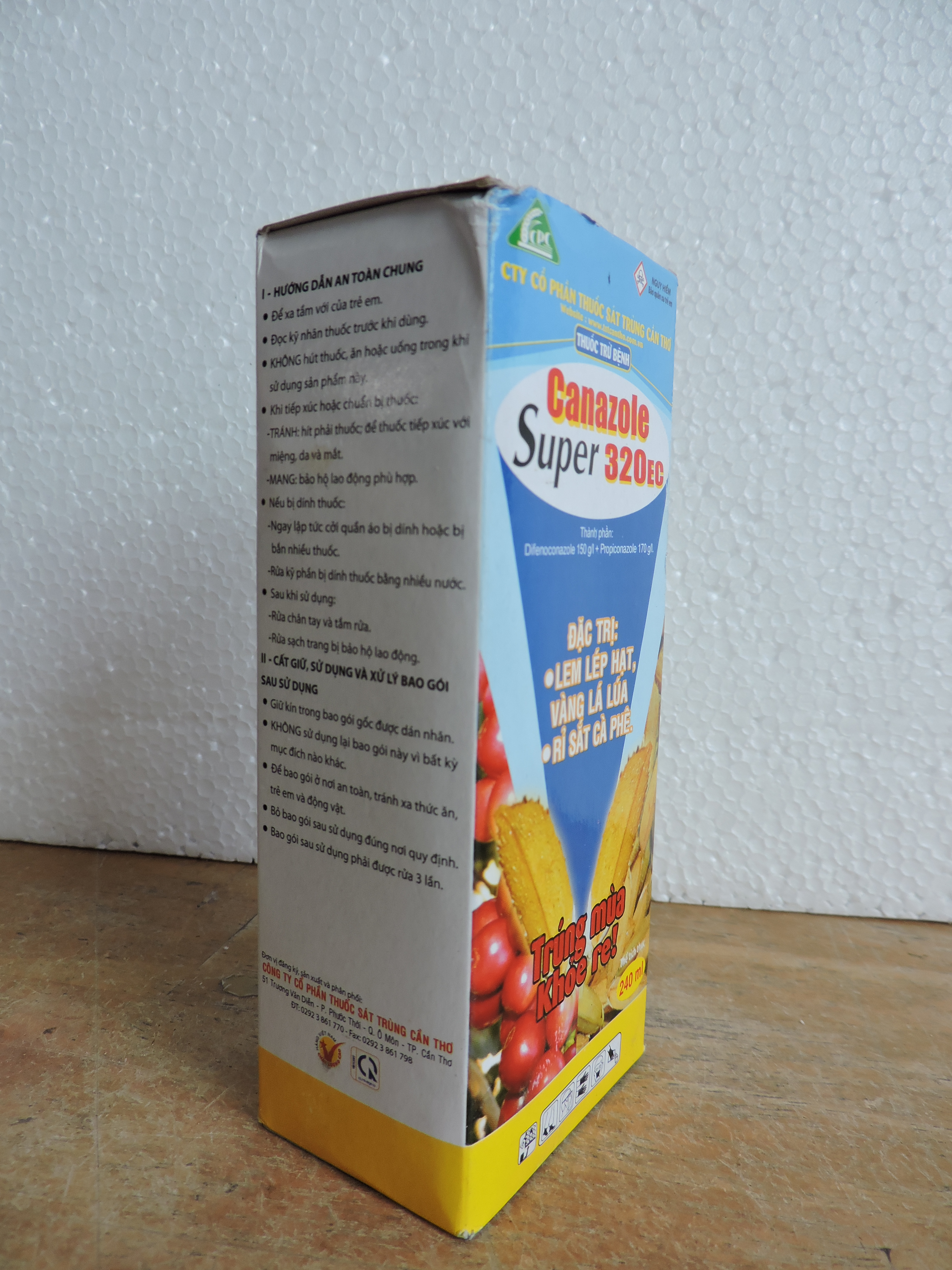 THUỐC TRỪ BỆNH CANAZOLE SUPER ĐẶC TRỊ: LEM LÉP HẠT, VÀNG LÁ LÚA, RỈ SẮT CÀ PHÊ