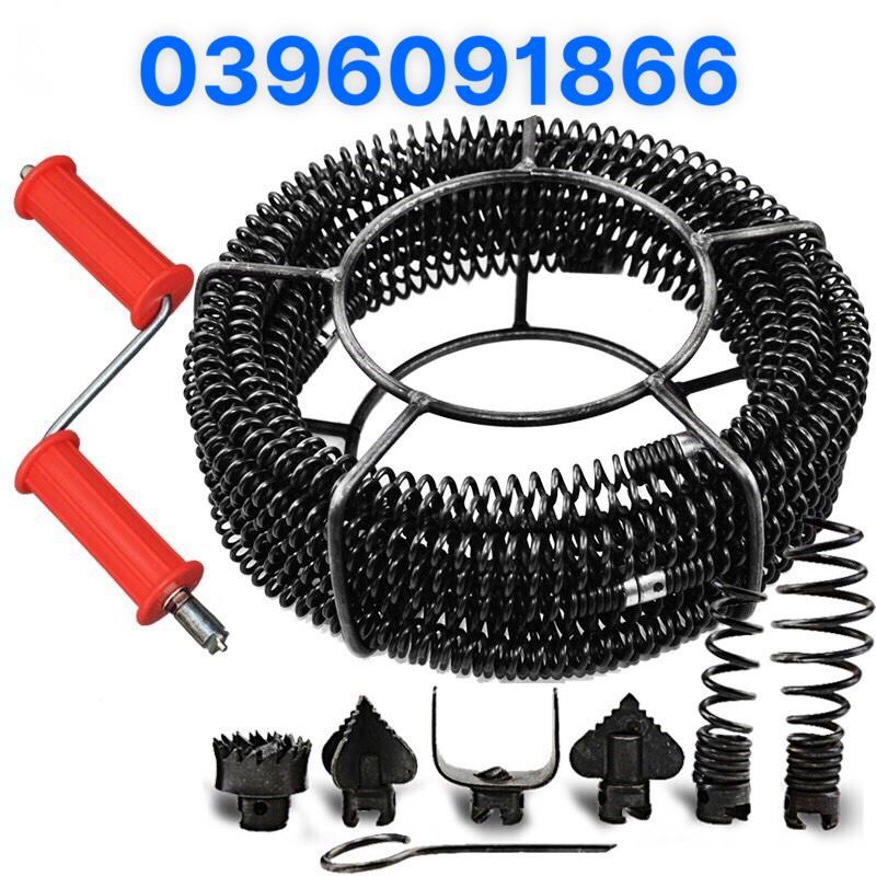 Dây thông cống dùng tay quay dài 21m phi 16 gồm 6 đầu thông + 1 tay quay