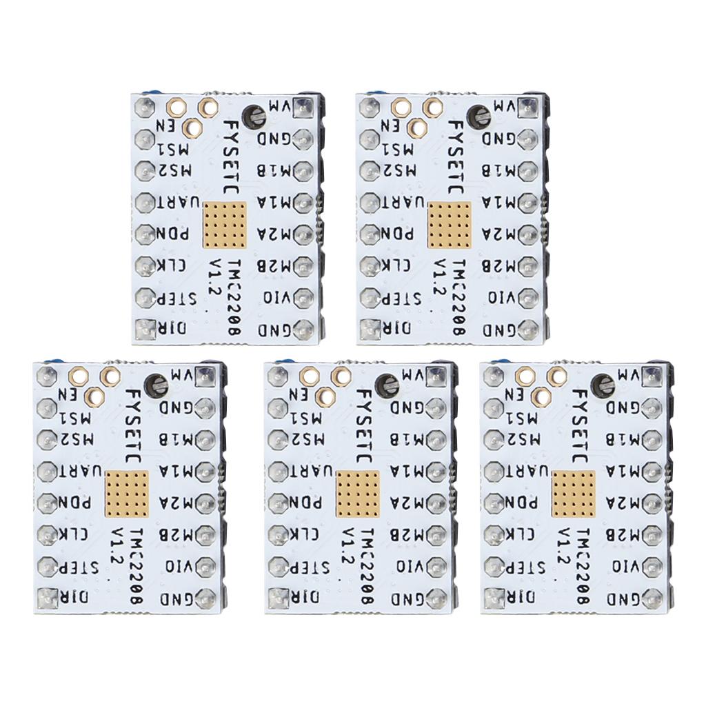 5Piece TMC2208 Stepper Motor Driver Module with Heat Sink for 3D Printer