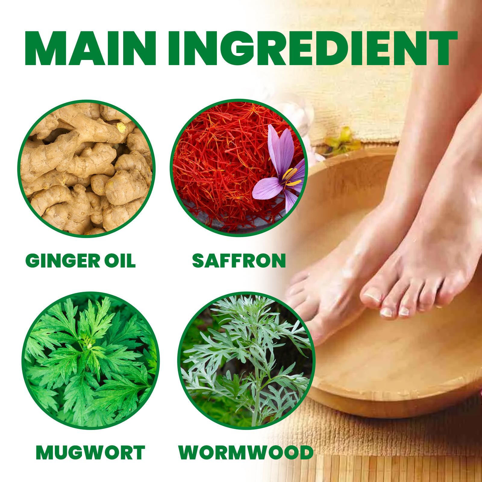 South Moon 10Pcs Lymphatic Drainage Foot Soak Mild Herbal Stimulate Detoxfication Foot Bath Bags
