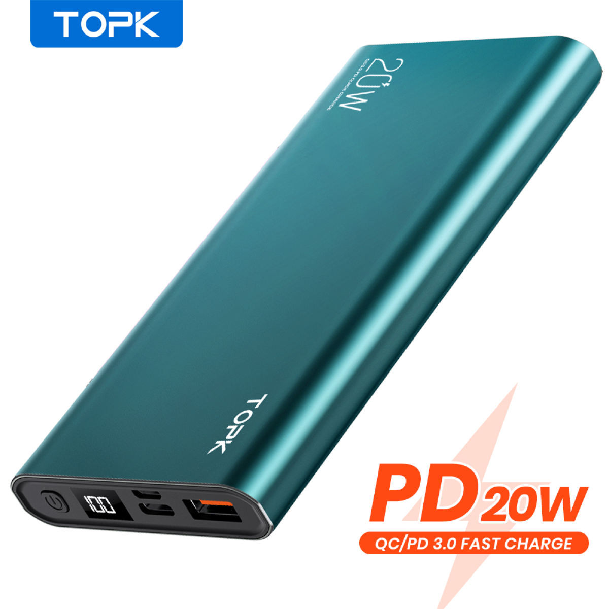 [ HÀNG CHÍNH HÃNG ] TopK Pin sạc dự phòng I1007P 10000mAh PD 20W PD 20W Sạc Nhanh Hiển Thị Điện Tử for iPhone Xiaomi Samsung HUAWEI OPOO VIVO I1007P- Phân phối chính hãng TOPK- Bảo hành 12 tháng