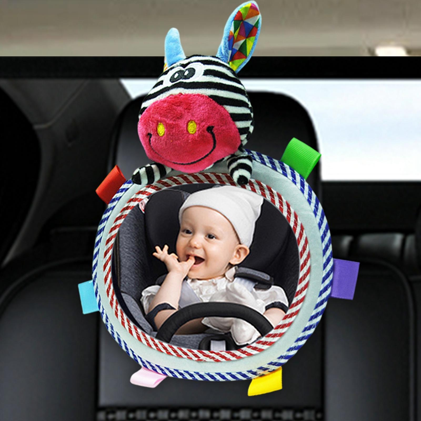 2Pieces Car Back Seat Mirror Rearview Mirror Adjustable for Baby