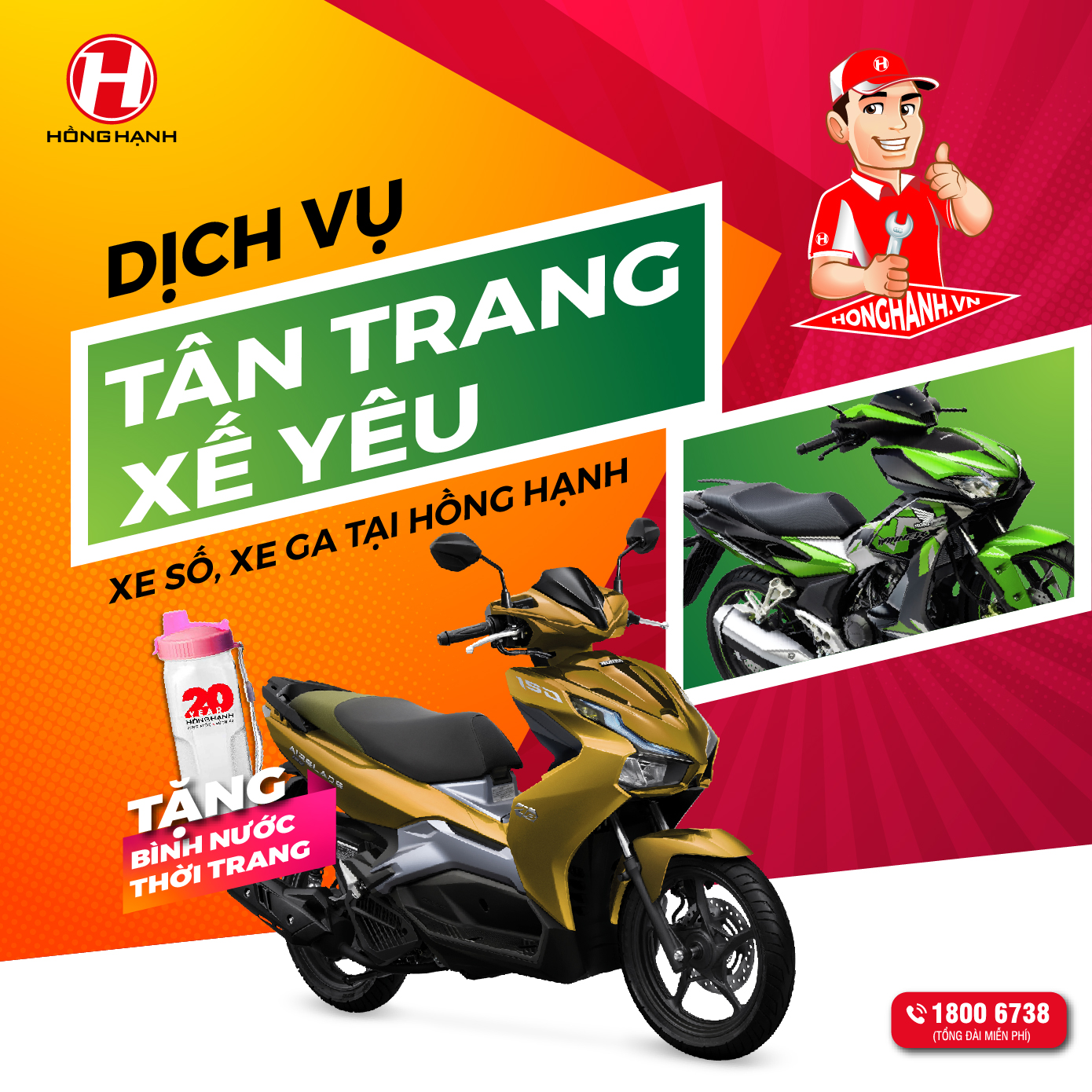 Phiếu Tân Trang Xe Máy - Xe tay ga