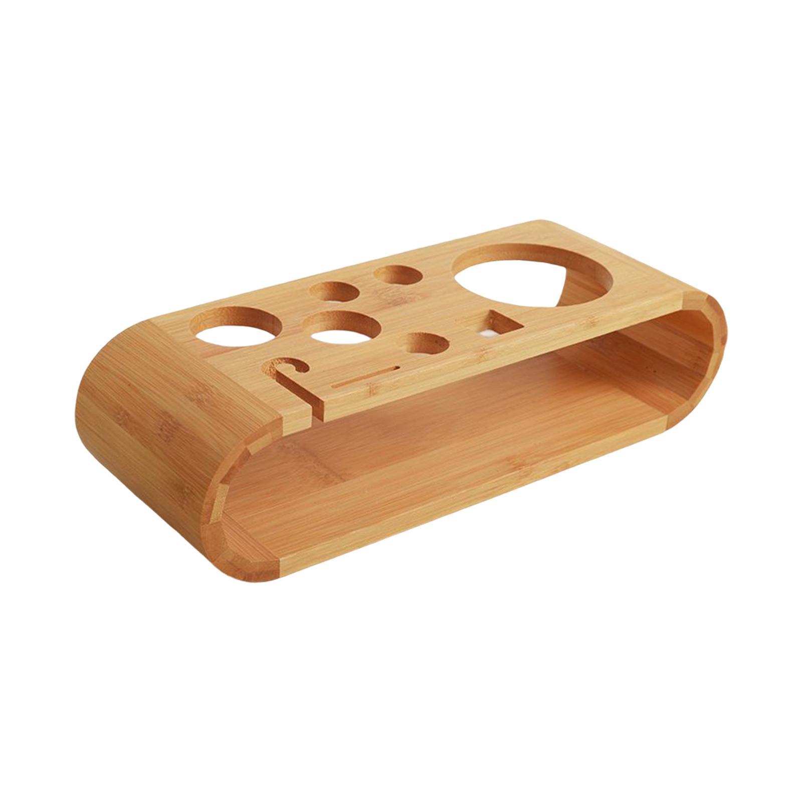 Cocktail Shaker Wooden Rack Gift Desktop Durable Barware Drinkware Set for Kitchen Home