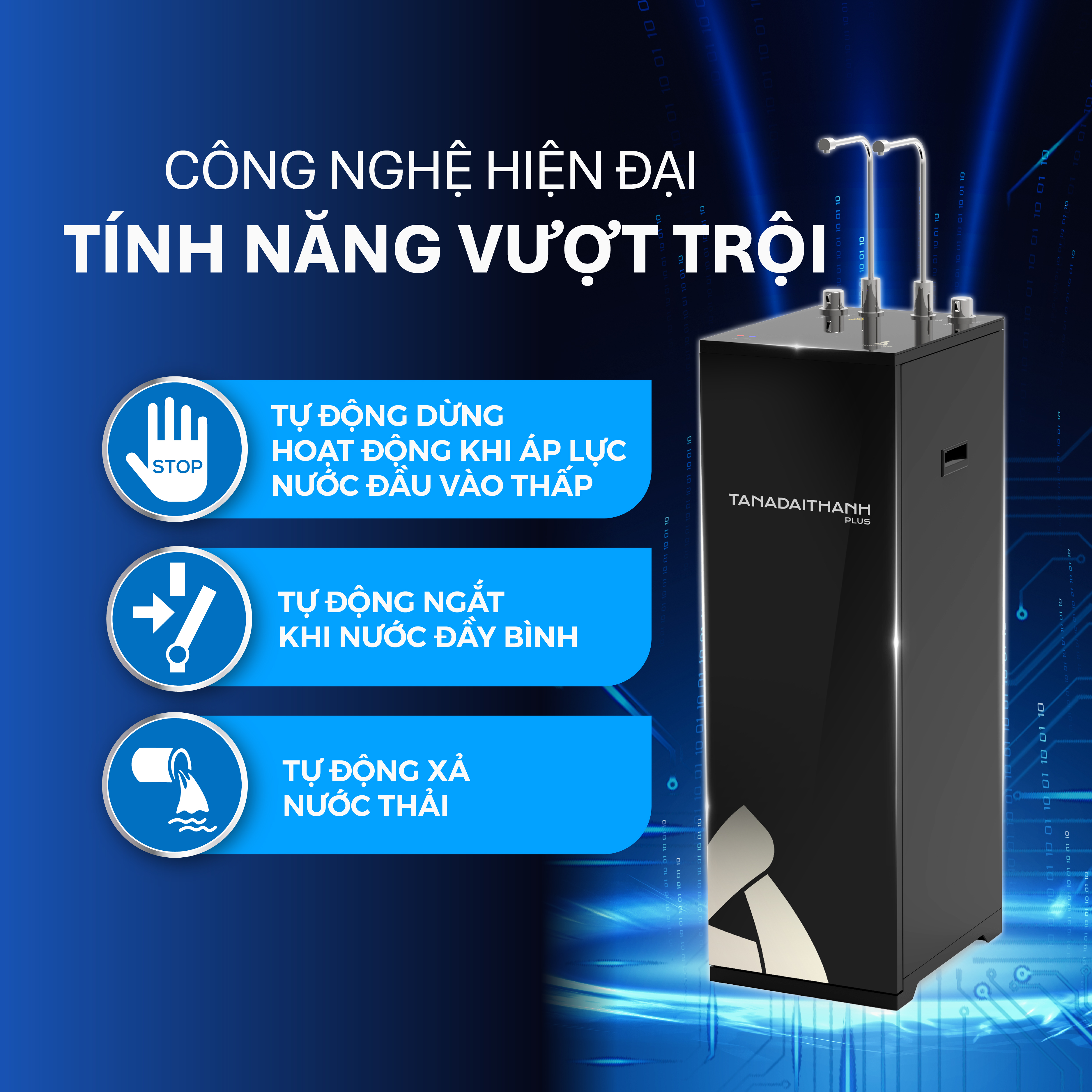 Máy lọc nước RO Tân Á Đại Thành Plus – 10 Lõi, Hàng Chính Hãng, Bảo Hành 12 Tháng