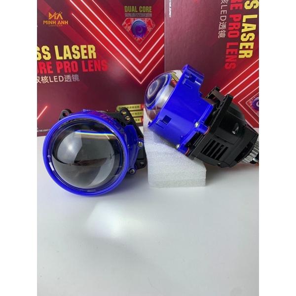 Bi pha led E10 60W trợ sáng pha 350%. Viền cắt Laser độ pha cho Ôtô, xe máy.