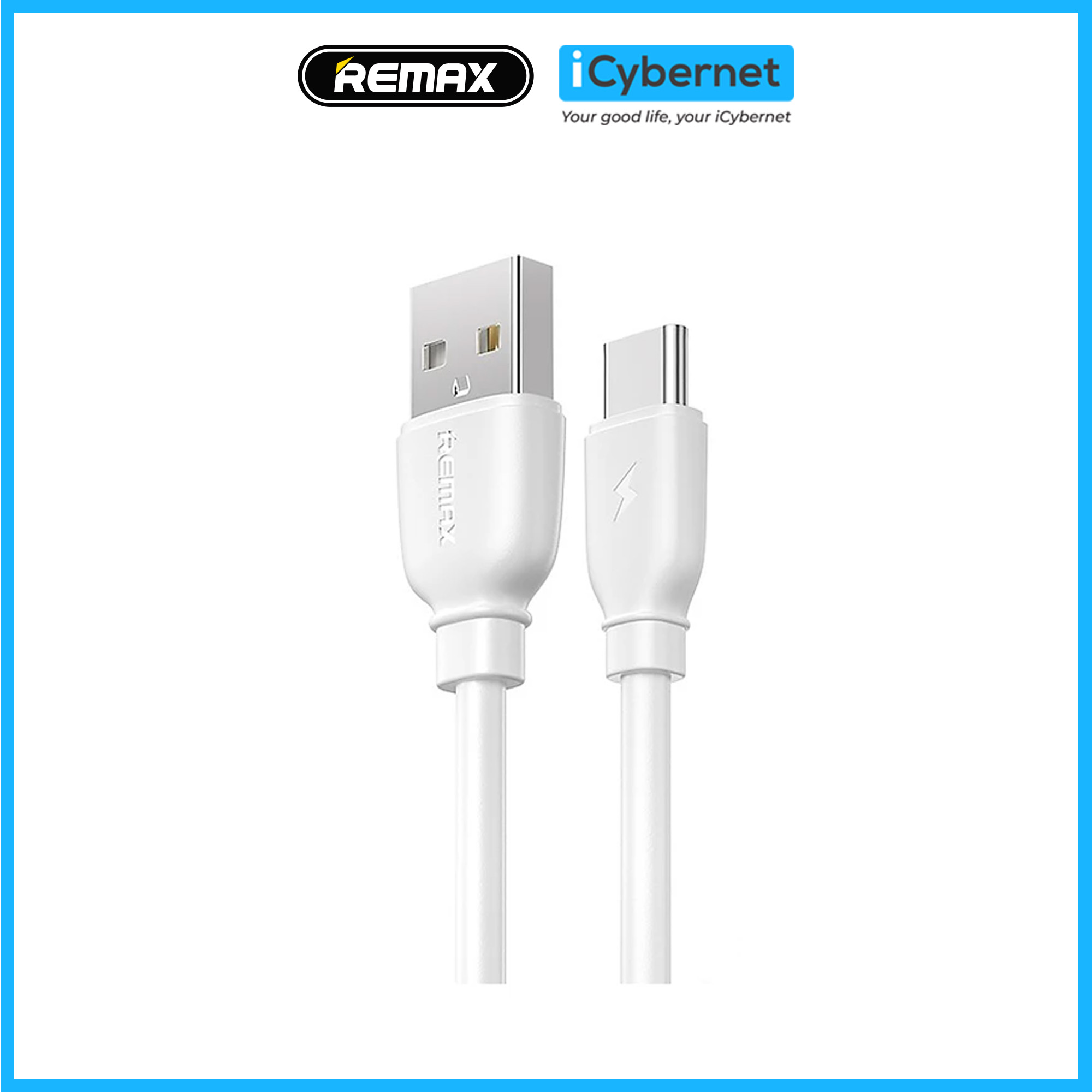 Cáp Sạc Và Truyền Dữ Liệu 2.4A Remax Rc - 138A Usb To Typec - Hàng Chính Hãng - Trăng