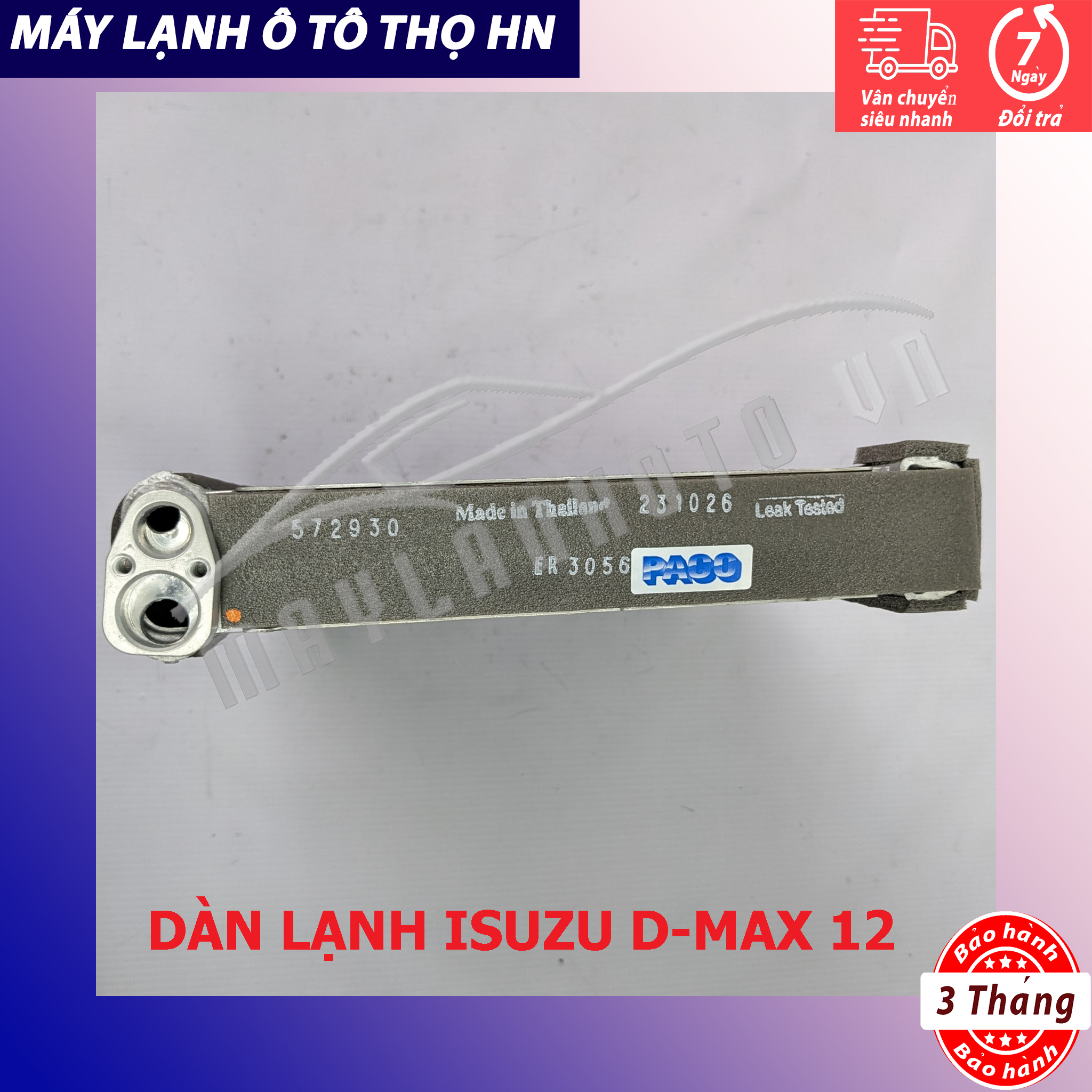 Dàn (giàn) lạnh Isuzu Dmax ( D-max) 2012 Hàng xịn Thái Lan (hàng chính hãng được nhập khẩu trực tiếp)