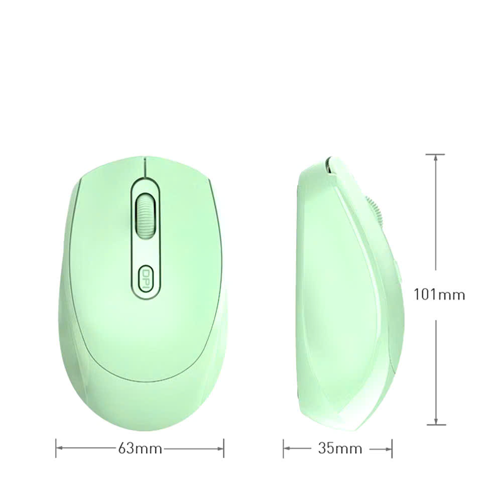 Chuột không dây tĩnh âm Robot M360, Pin sạc 300mAh, kết nối đa kênh Bluetooth 5.0 &amp; USB Receive 2.4 GHz,1600 DPI, hàng nhập khẩu