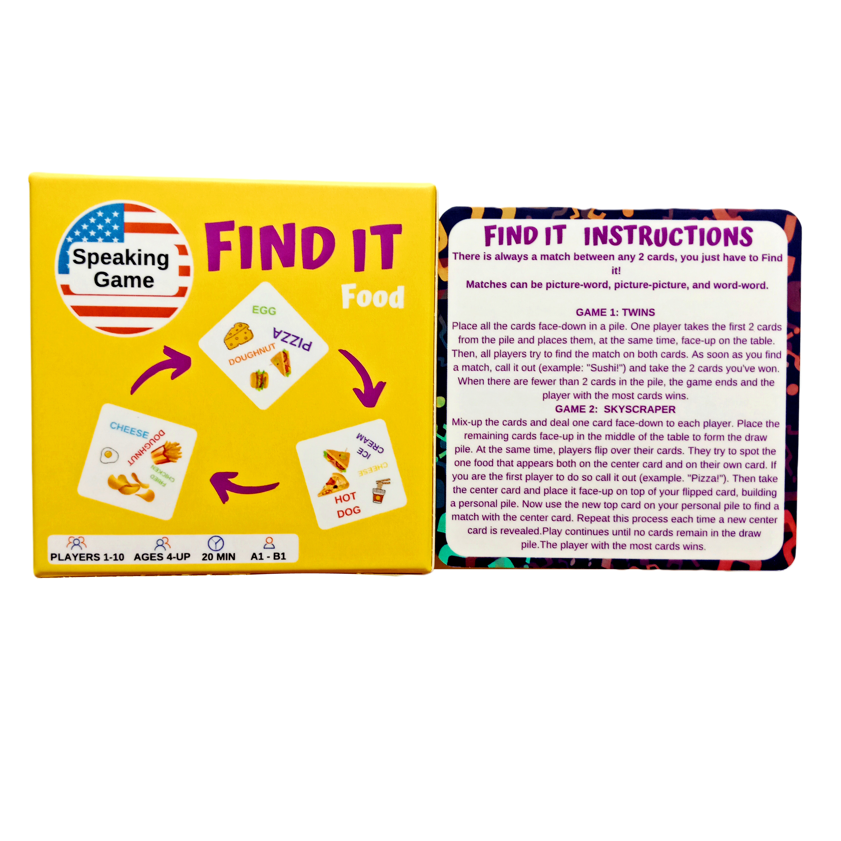 Find It - Boardgame for practicing speaking English - Game luyện nói tiếng Anh