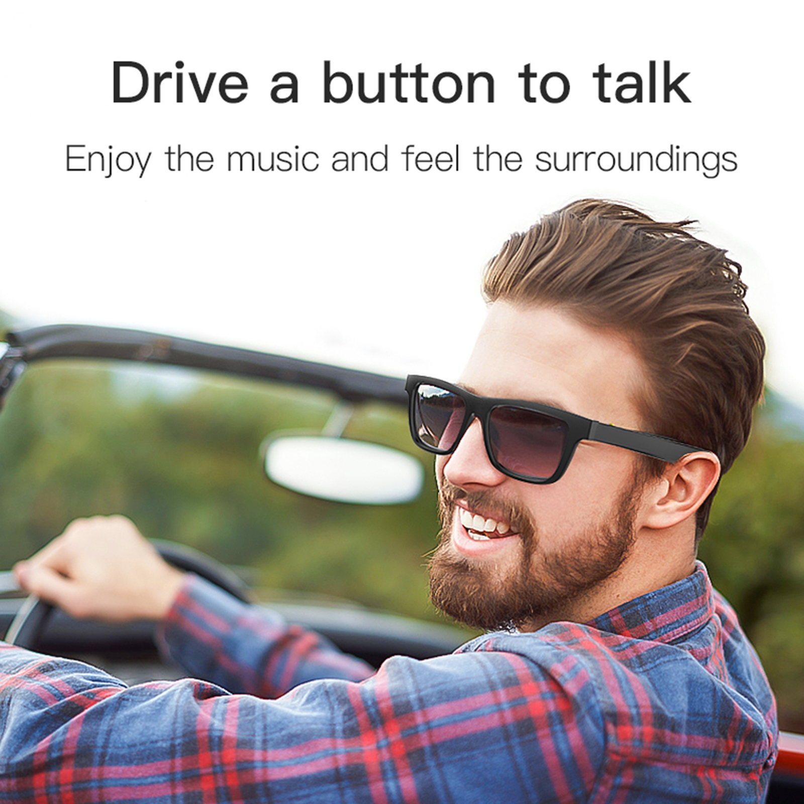 Kính râm E10 thông minh có tai nghe Bluetooth 5.0 không dây
