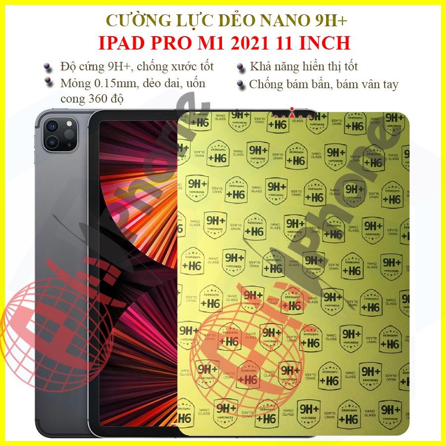 Dán cường lực dẻo nano dành cho iPad Pro M1 2021 11inch