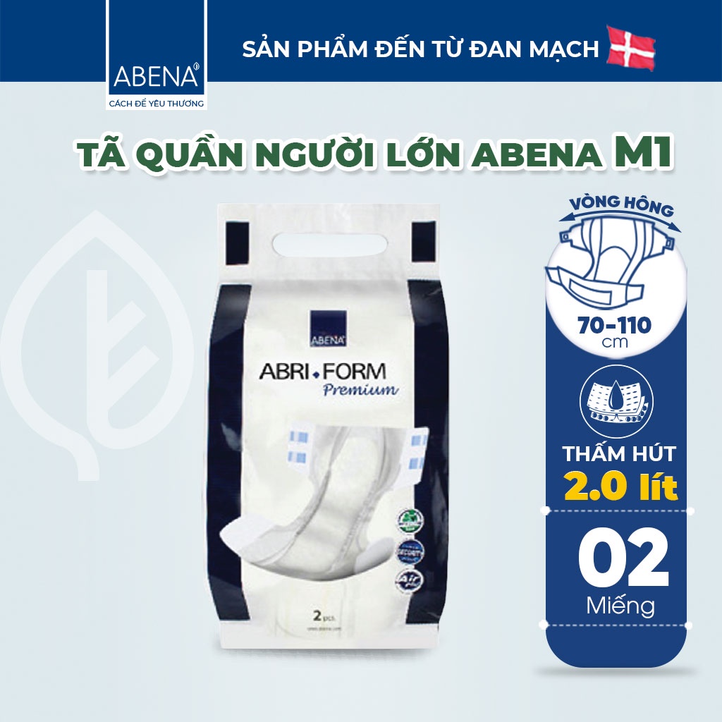 [Thấm hút 2000-2500ml] Tã dán người lớn, người già, sau sinh ABENA ABRI FORM PREMIUM nhập khẩu Đan Mạch (2 miếng)