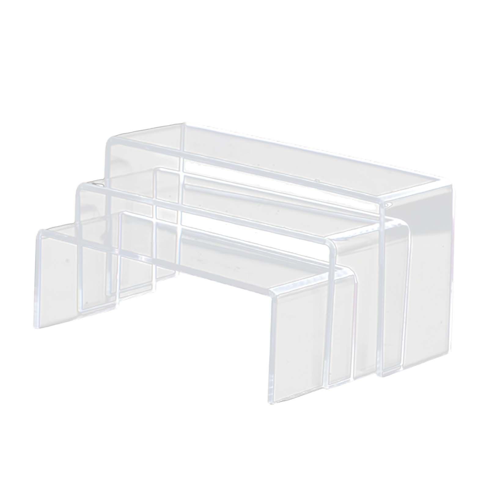 3 Pieces Acrylic Display Stand Display Rack for Action Figure Toys Model Car