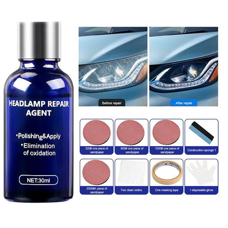 Bộ Đánh Bóng và Phủ Đèn Pha Headlamp Polish 30ml