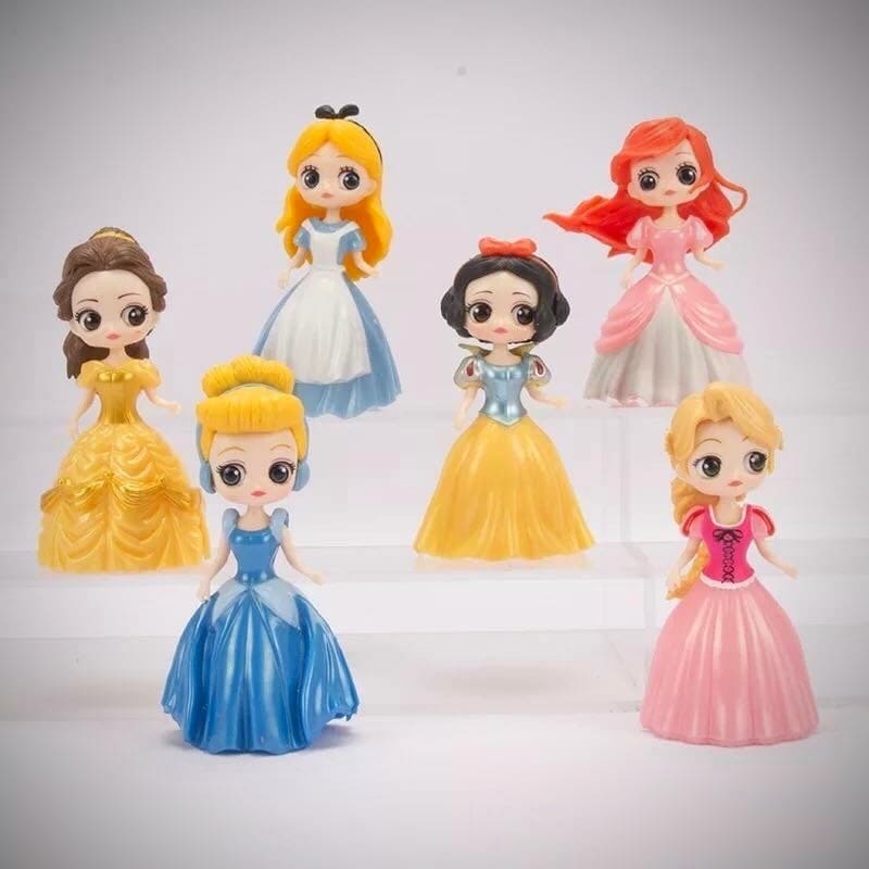 Đồ chơi búp bê thay váy: Set 1 búp bê công chúa Disney cổ tích kèm 3 váy dạ hội thời trang thay đổi