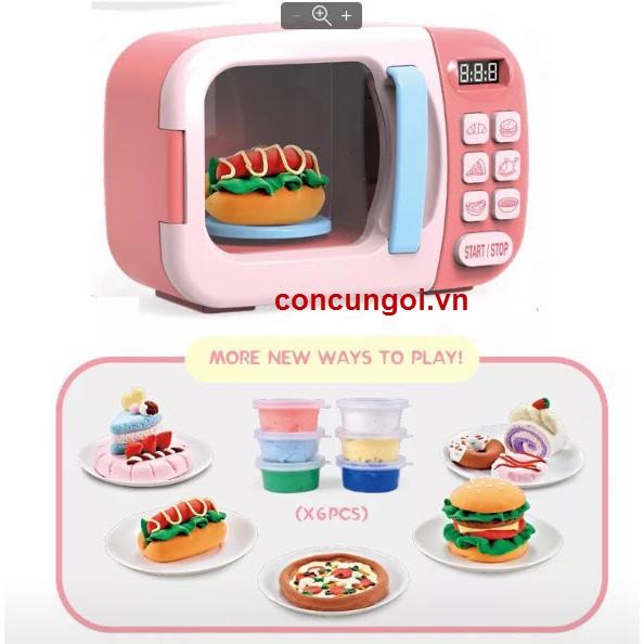 Đồ Chơi Hộp bếp lò nướng pin Microware 12 hủ đất sét , WY374-2 - SP351398