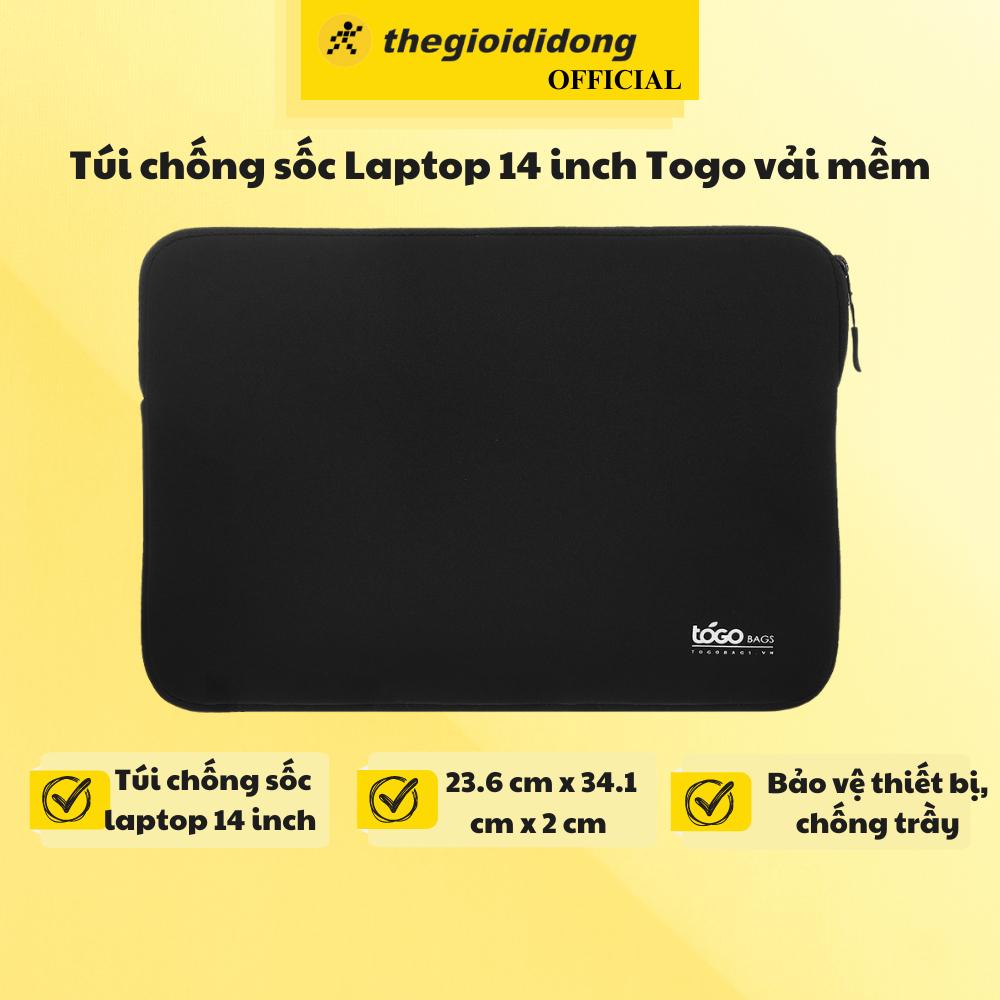 Túi chống sốc Laptop 14 inch Togo vải mềm - Hàng Chính Hãng