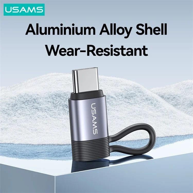 Đầu chuyển đổi dây sạc (L to C) Usams SJ677 hỗ trợ sạc nhanh PD 60W cho điện thoại  _ Hàng chính hãng