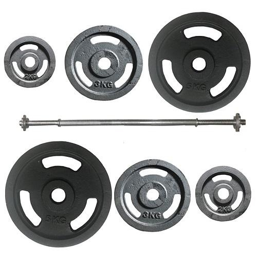 Bộ 2 tạ miếng gang bánh tạ gang 3 lỗ 2kg hoặc 3kg hoặc 5kg