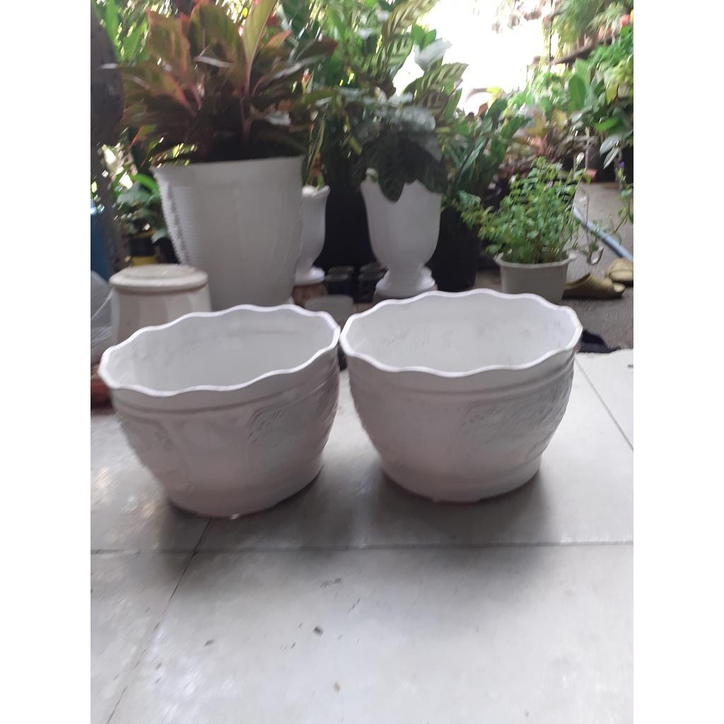 Combo 2 chậu nhựa tròn trồng cây