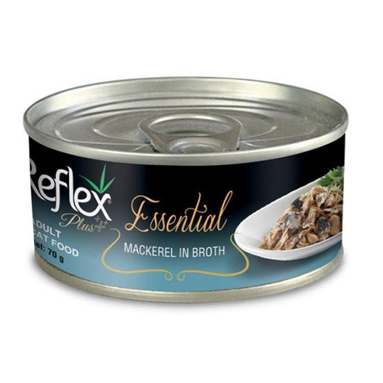 Thức ăn cho mèo Reflex Plus Essential Mackerel In Broth (hương vị Cá thu) 70g