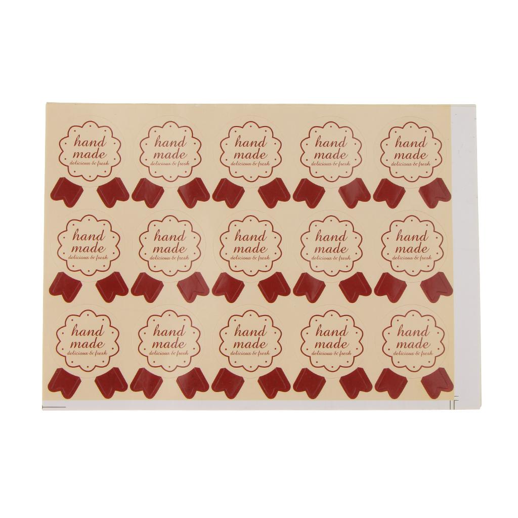10 x 15pcs Handmade Sealing Sticker Envelope Card Paste DIY Accessories