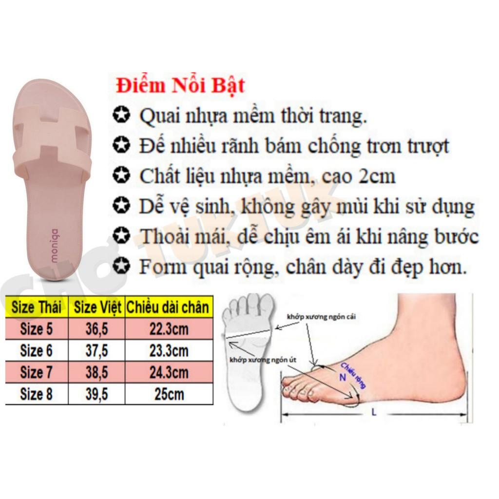 Dép Thái Lan Nữ Quang ngang Chữ H Monobo - Moniga 913