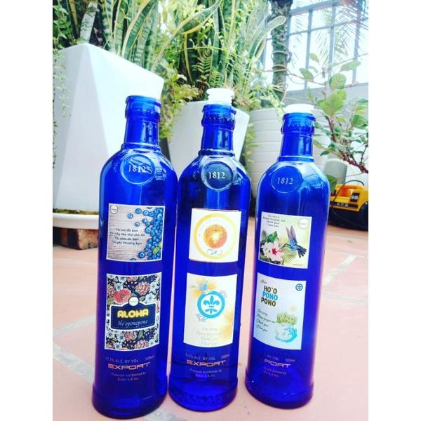 Chai Thái Dương Lam Thủy (Blue Solar Water) Thanh tẩy Ho'oponopono (100ml và 500ml) kèm logo, chai trang trí