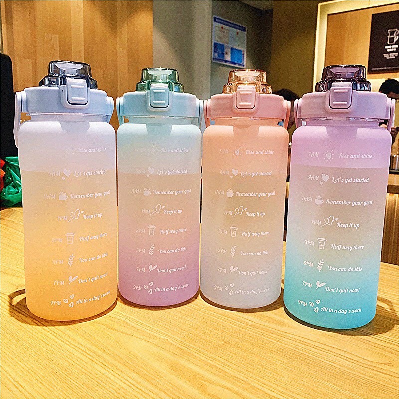 Bình Đựng Nước 2L Dễ Thương Có Vạch Chia