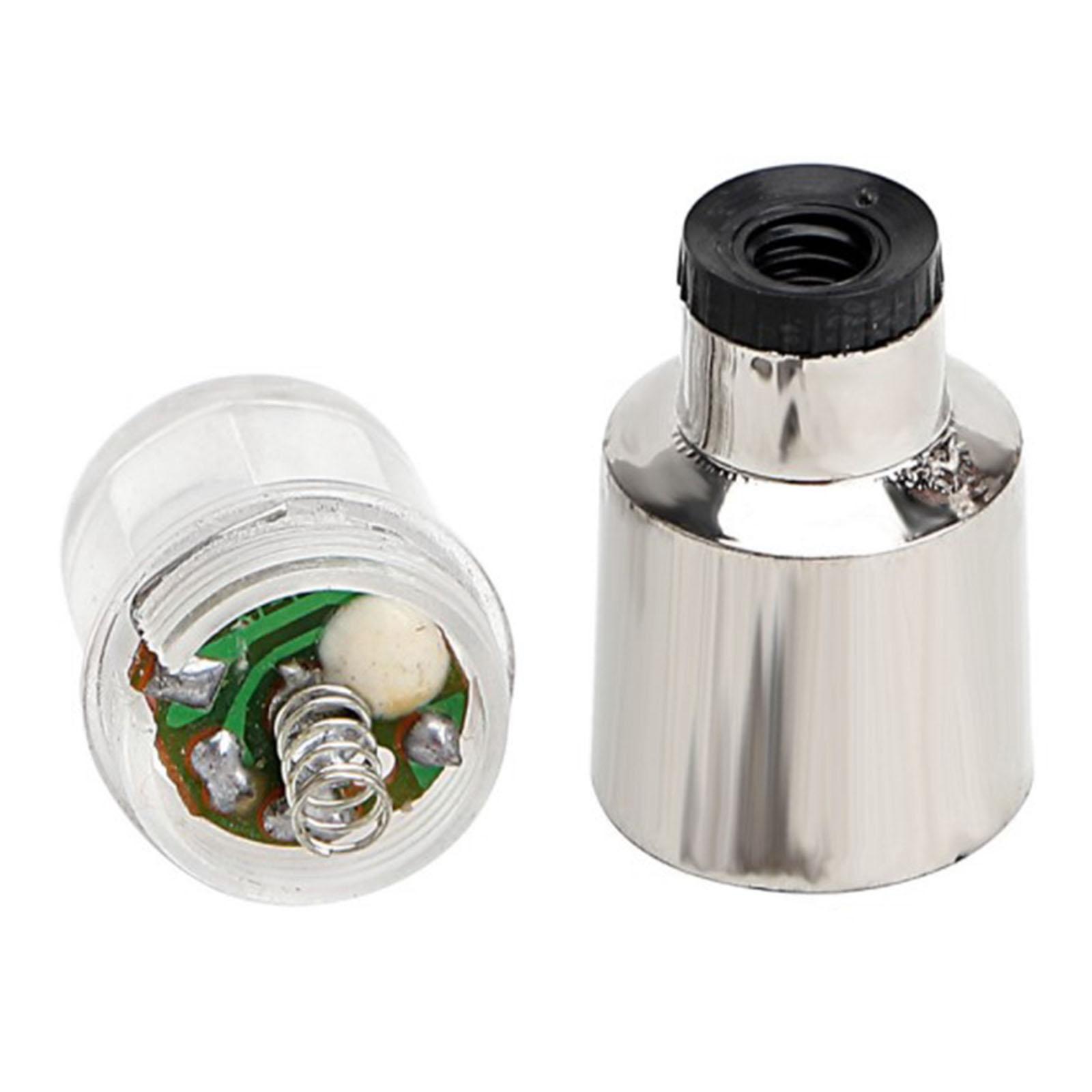 2X Motorcycles Wheel Tire Valve Stem Cap Neon LED Flash Light Spoke Lamp