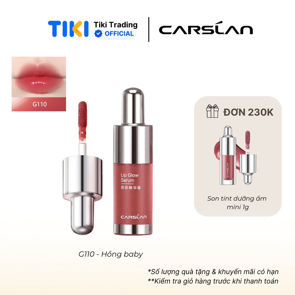 Son dưỡng môi Carslan dạng tint dưỡng ẩm giảm thâm môi mờ nếp nhăn môi 4.5g